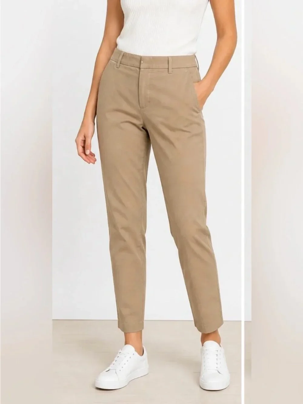 POLO RALPH LAUREN CLASSIC STRAIGHT LEG KHAKI CHINO PANTS 4 PREPPY CASUAL LOGO